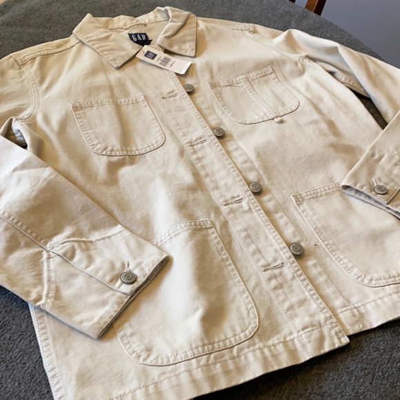 GAP Jackets & Blazers - NWT khaki button down jacket